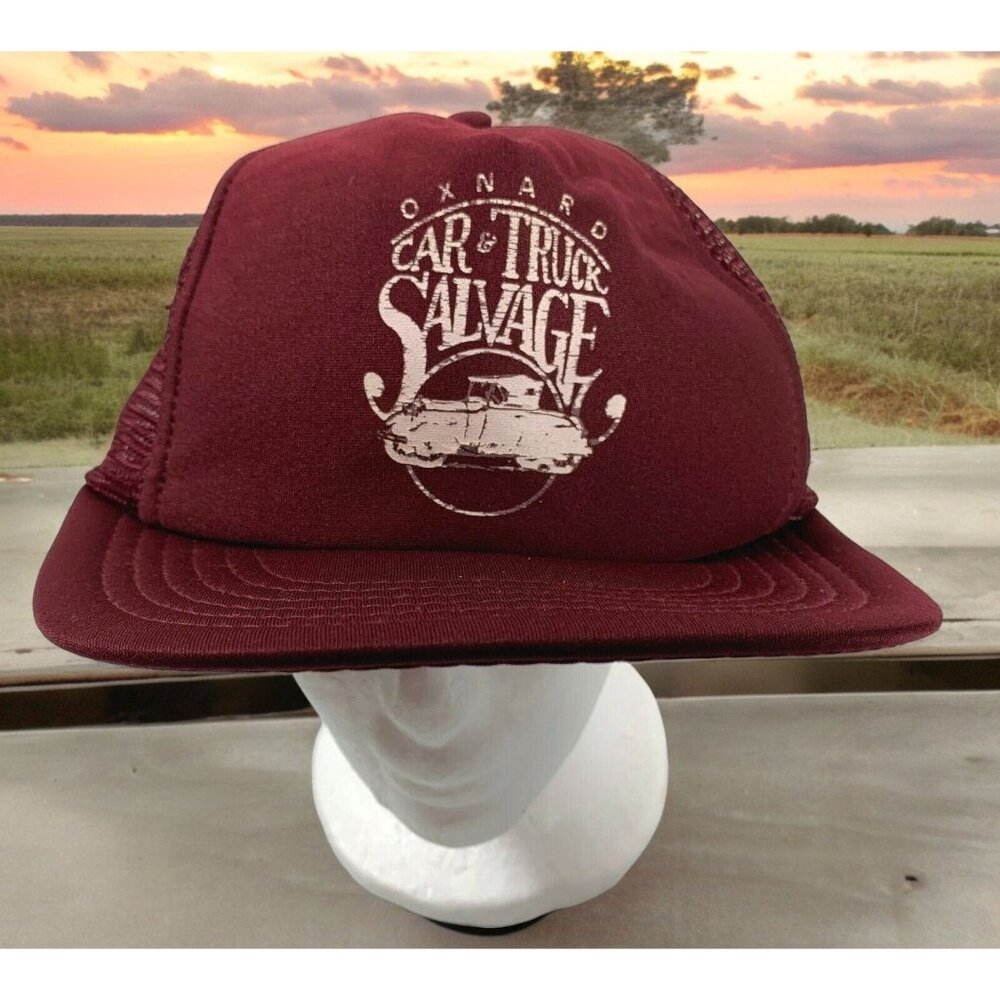 Car and Truck Salvage Snapback Hat Oxnard CA Vintage Auto Mesh Designer Award